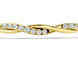 Yellow gold Twisted Diamond Round-Cut Cable Chain Bracelet with Bezel Setting_7