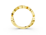 Yellow gold Twisted Infinity Band with No Stone_7