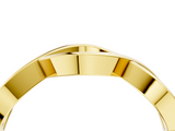 Yellow gold Twisted Infinity Band with No Stone_8