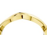 Yellow gold Twisted Infinity Band with Round Stone Setting and Classic Prong_25