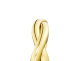 Yellow gold Twisted Infinity Band with Round Stone Setting and Classic Prong_26