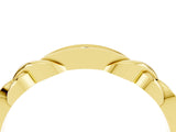 Yellow gold Twisted Moissanite Marquise Pavé Band with Shared Prong Setting_10