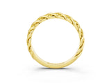 Yellow gold Twisted Pavé Round Yellow Sapphire Eternity Band with Shared Prong Setting_21