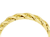 Yellow gold Twisted Pavé Round Yellow Sapphire Eternity Band with Shared Prong Setting_22