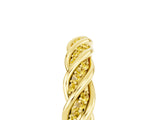 Yellow gold Twisted Pavé Round Yellow Sapphire Eternity Band with Shared Prong Setting_23