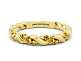 Yellow gold Twisted Pavé Round Yellow Sapphire Eternity Band_18
