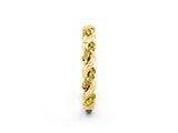 Yellow gold Twisted Pavé Round Yellow Sapphire Eternity Band_20