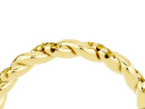 Yellow gold Twisted Pavé Round Yellow Sapphire Eternity Band_22