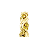 Yellow gold Twisted Pavé Round Yellow Sapphire Eternity Band_23