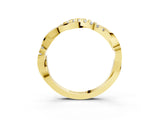 Yellow gold Twisted Pave Round Diamond Infinity Band with Channel Setting_41