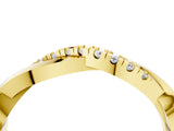 Yellow gold Twisted Pave Round Diamond Infinity Band with Channel Setting_42