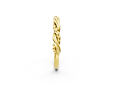 Yellow gold Twisted Rope Solitaire Band_42