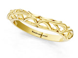 Yellow gold Twisted Vine Filigree Band_5