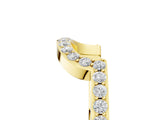 Yellow gold U-Shaped Pavé Round Diamond Contour Band_9