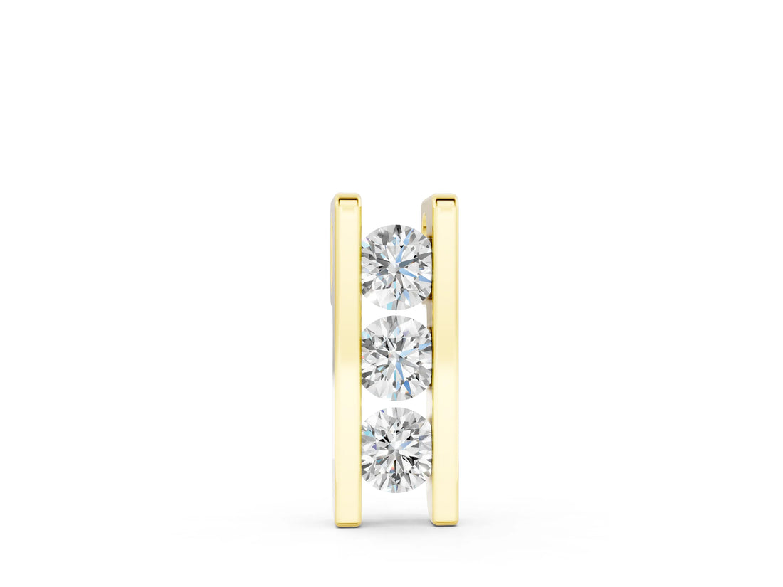 Yellow gold Vertical Channel-Set Round Diamond Bar Pendant_18