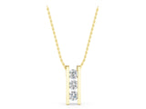 Yellow gold Vertical Channel-Set Round Diamond Bar Pendant_19