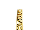 Yellow gold Vintage Engraved Milgrain Band