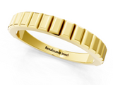 Yellow gold White Gold Ribbed Eternity Band_22