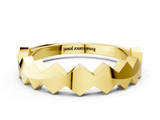 Yellow gold Zigzag Chevron Band with No Stone_40