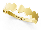 Yellow gold Zigzag Chevron Band with No Stone_41