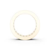 Yellow gold emerald cut diamond eternity band with channel set_2
