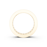 Yellow gold radiant cut diamond eternity band with channel set_2