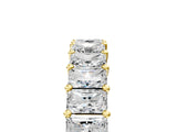 Yellow gold radiant cut diamond eternity band with shared prong setting_960
