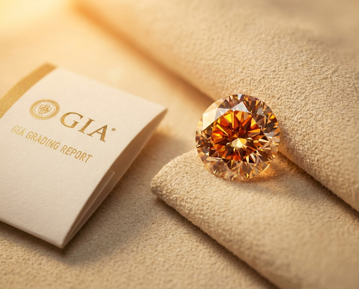 Natural diamond close-up