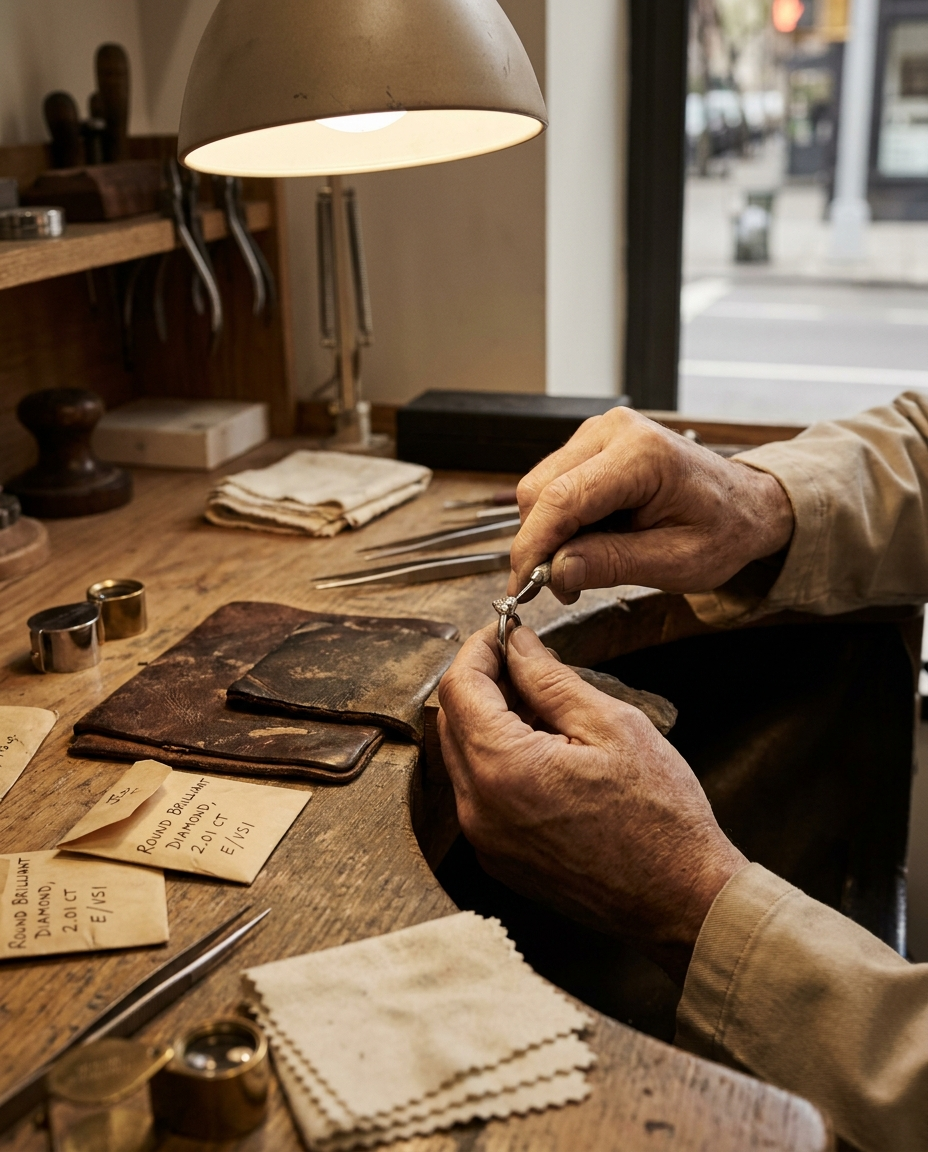 Jeweler at the bench