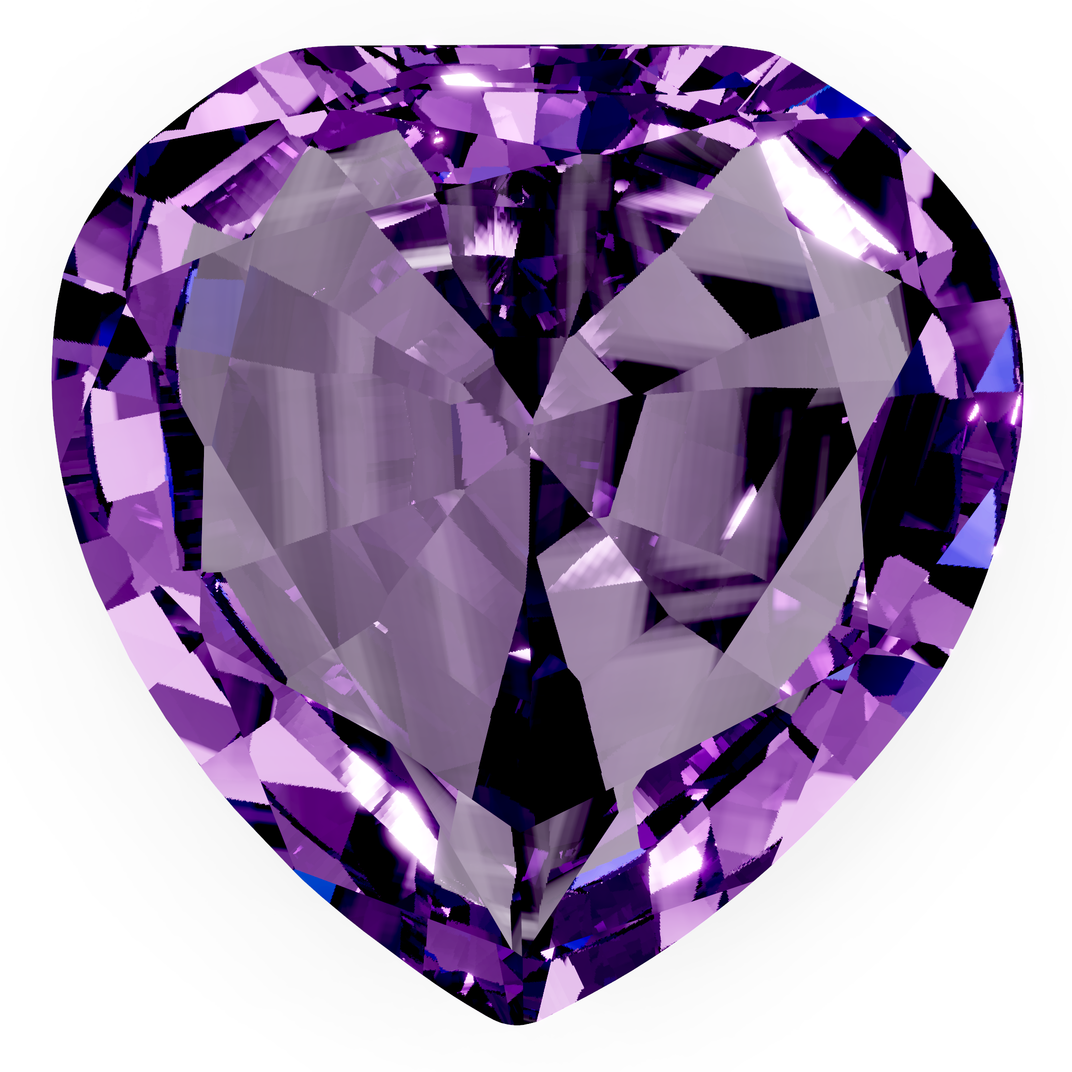 Amethyst heart