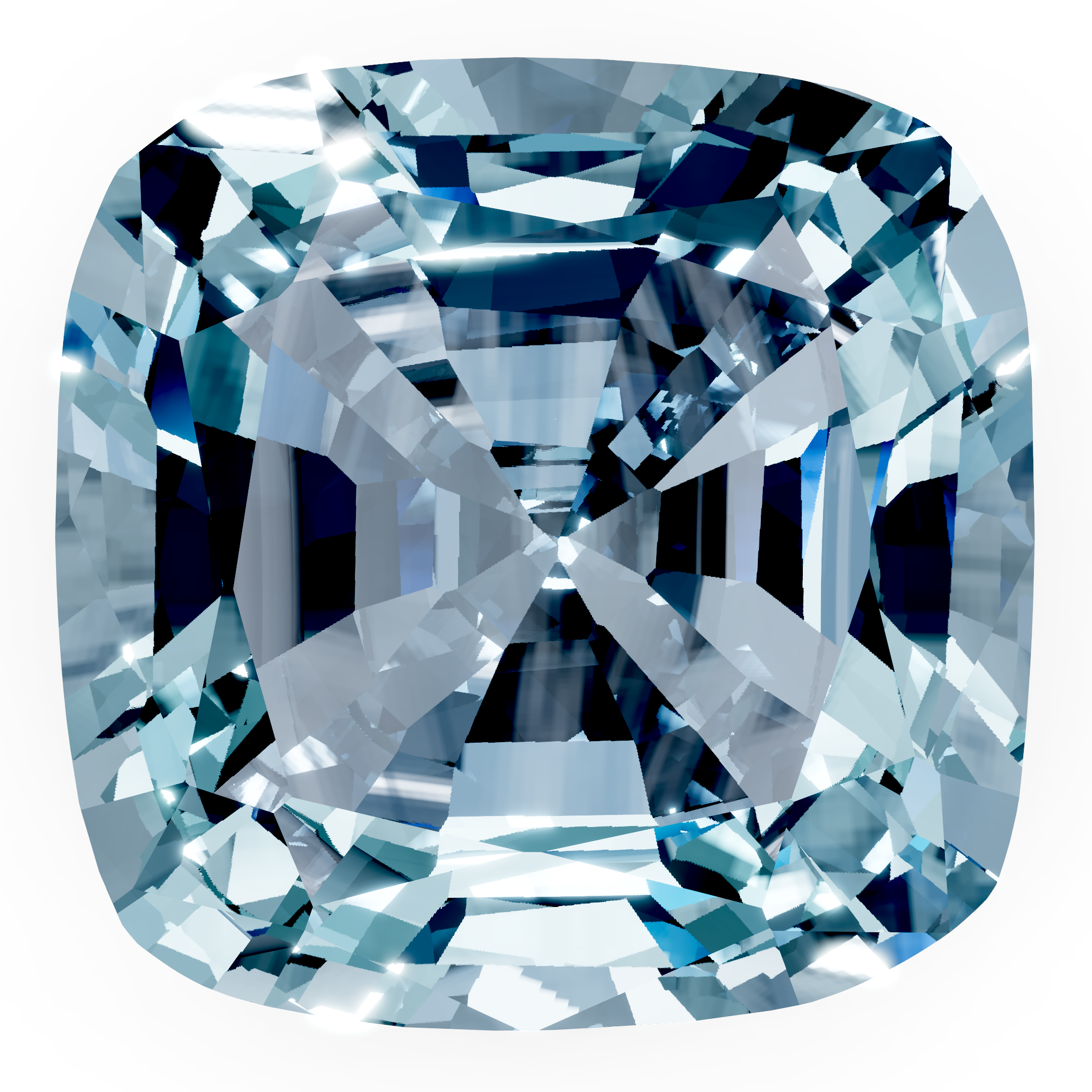 Aquamarine cushion