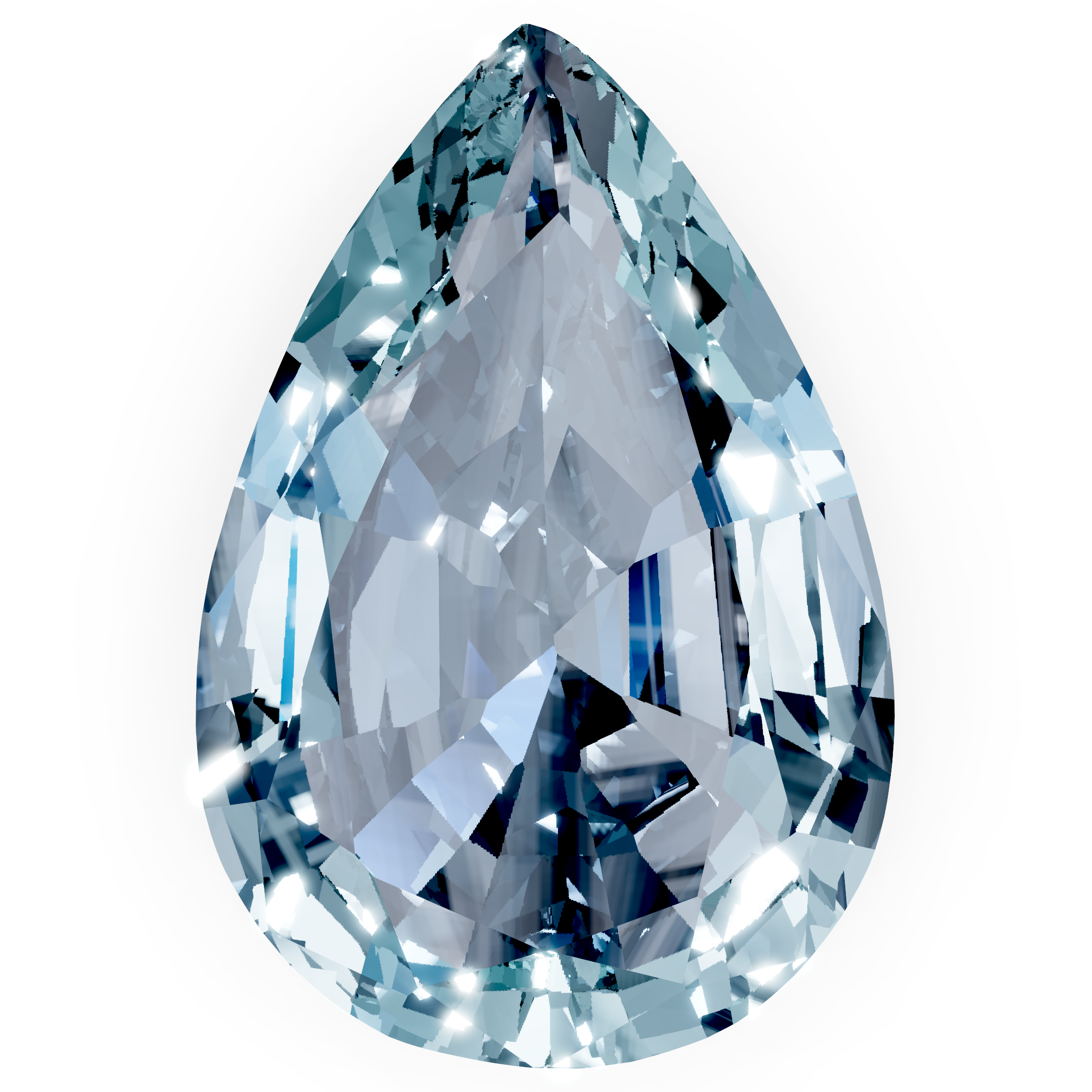 Aquamarine pear