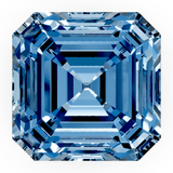 Blue Asscher diamond