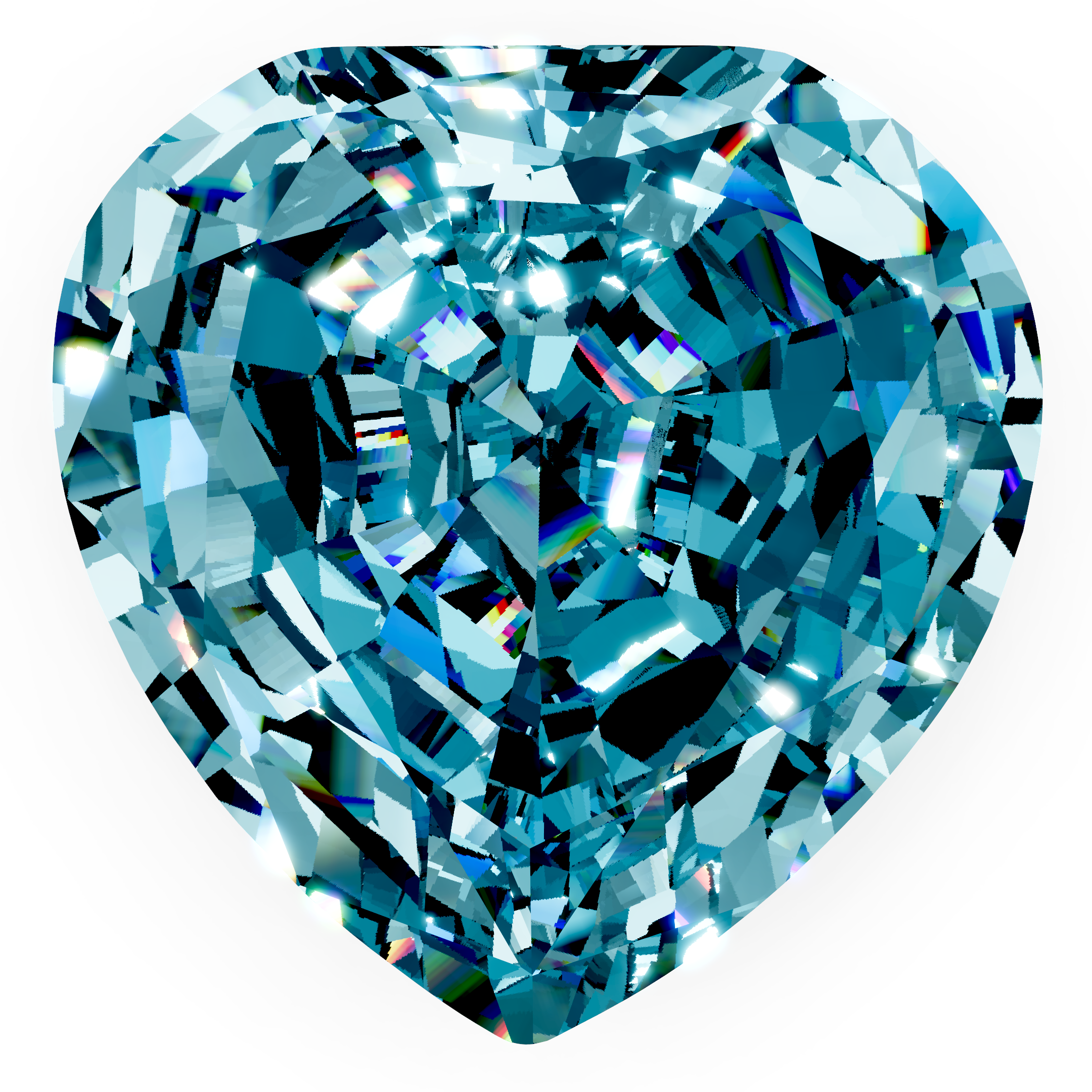 Blue Topaz heart