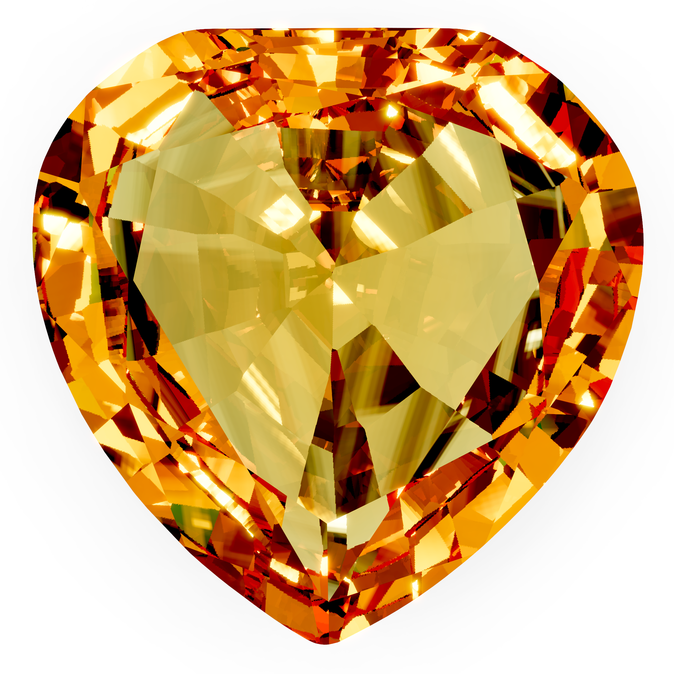 Citrine heart