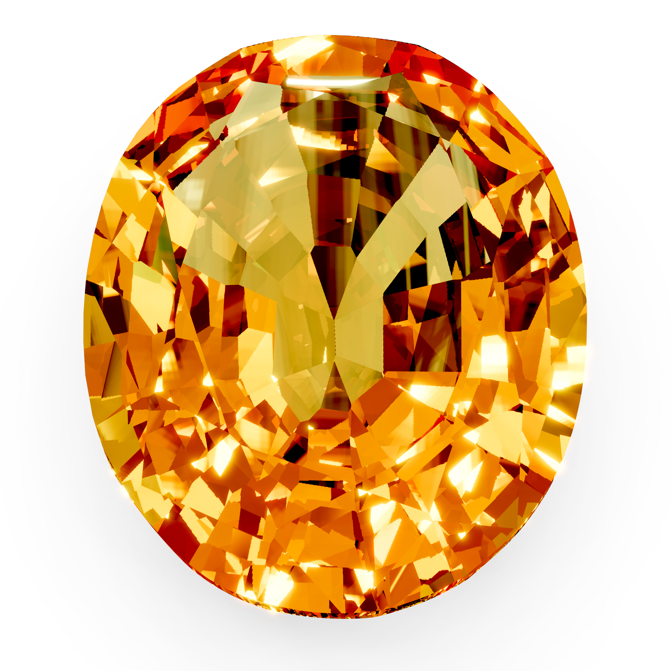 Citrine oval
