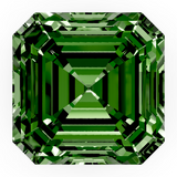 Green Asscher diamond