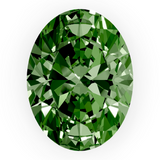 Green Oval diamond