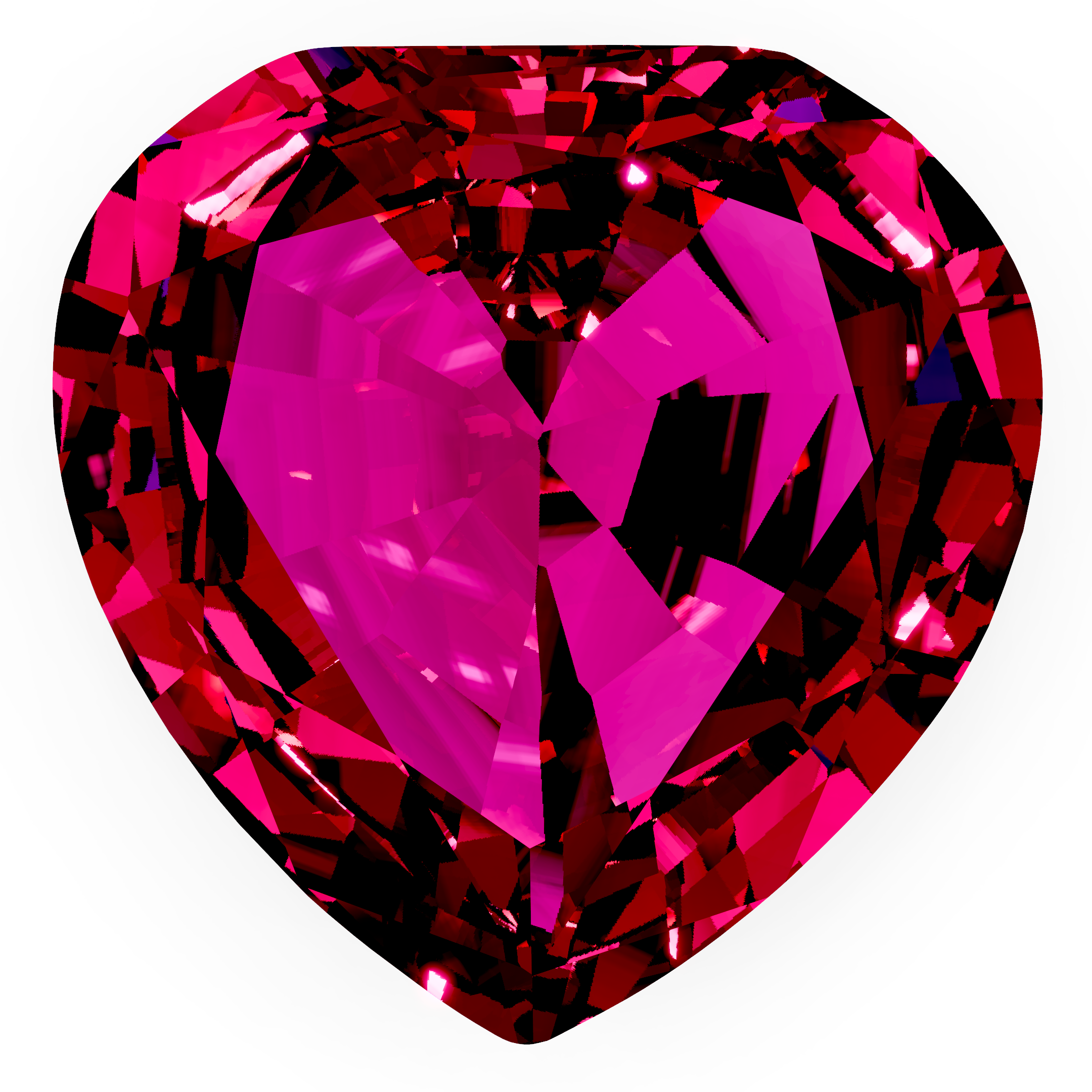 Garnet heart