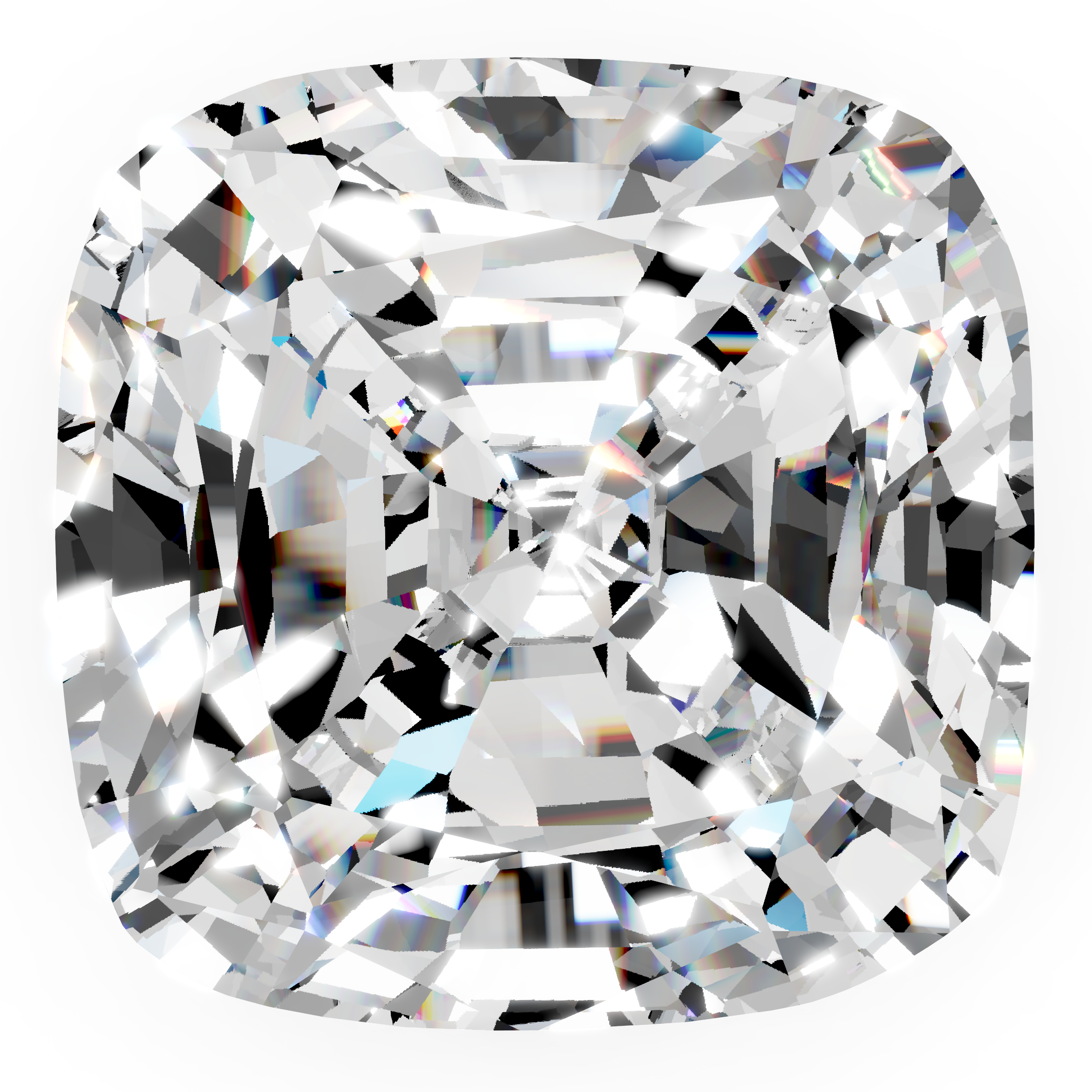 Moissanite cushion