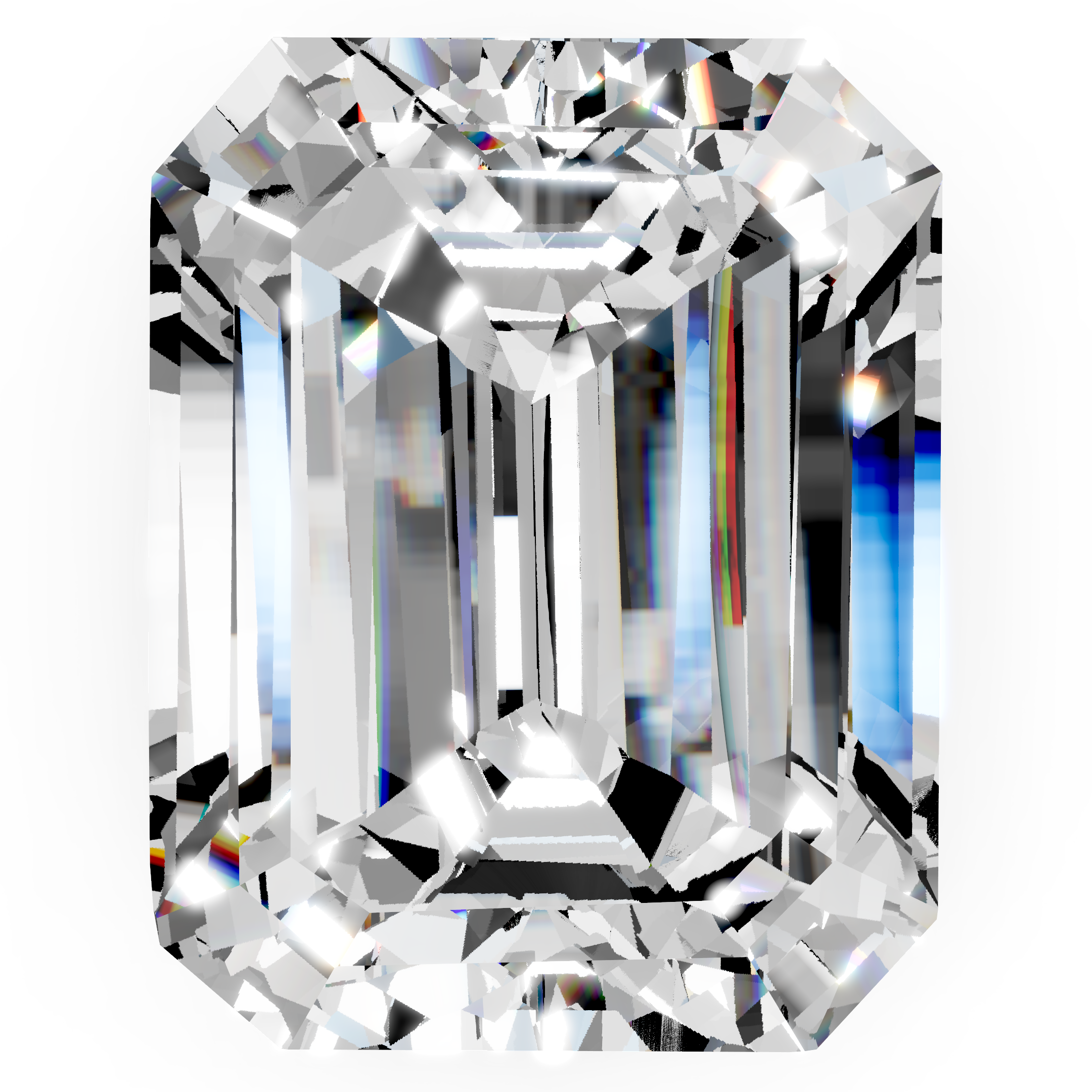Moissanite emerald