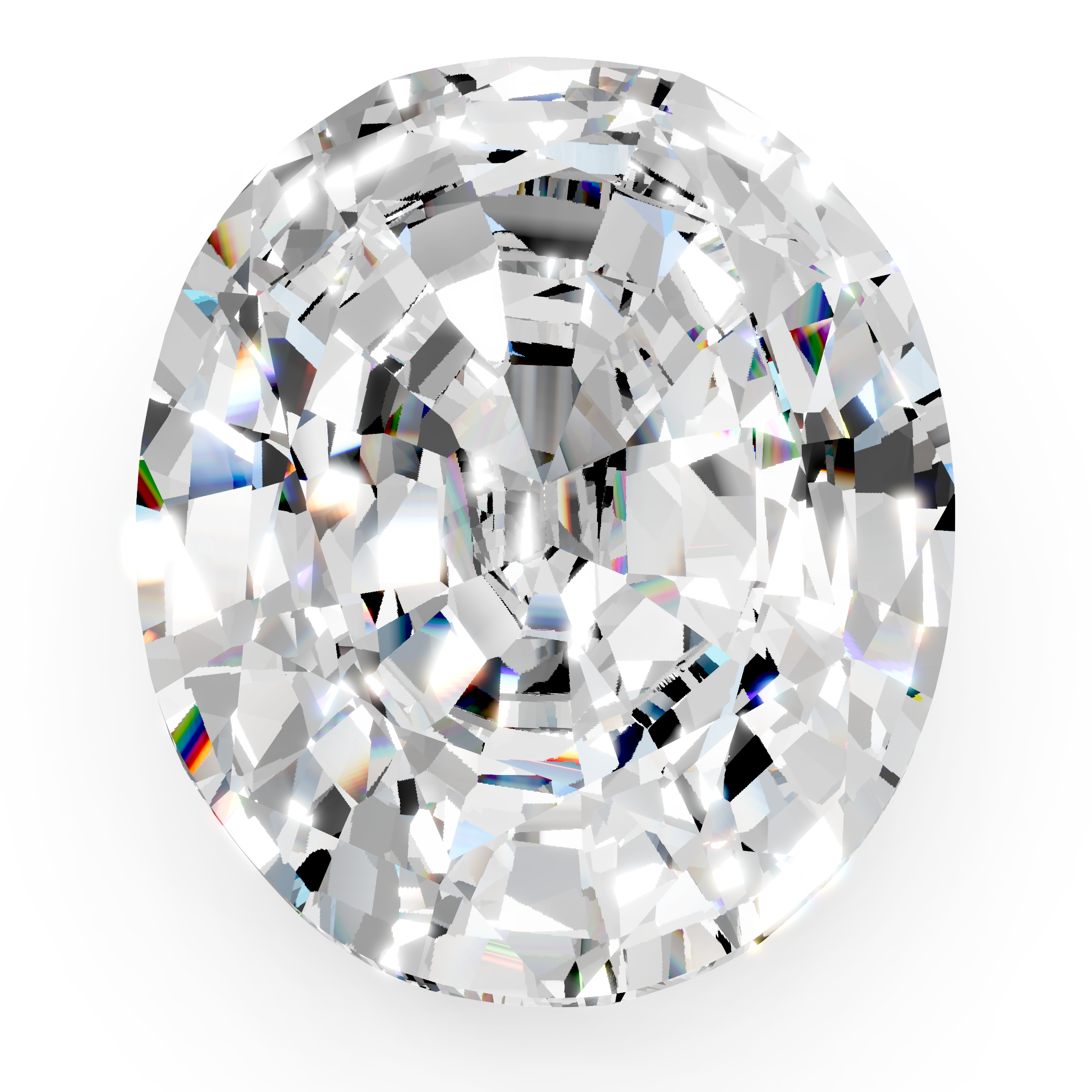 Moissanite oval