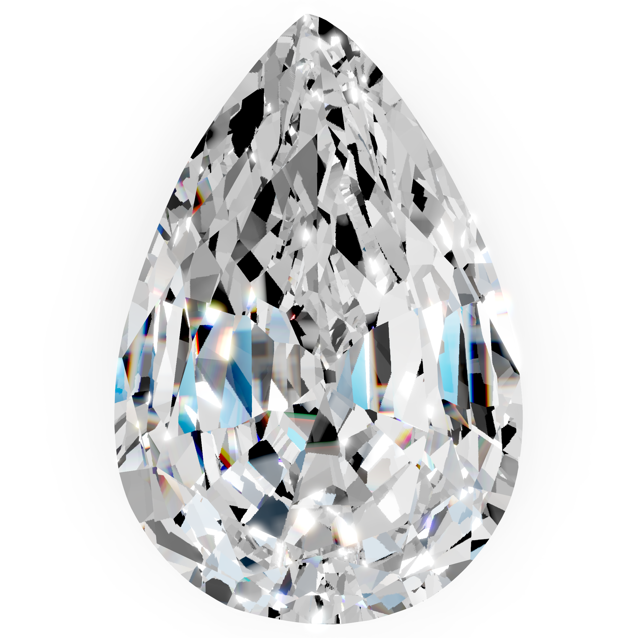 Moissanite pear