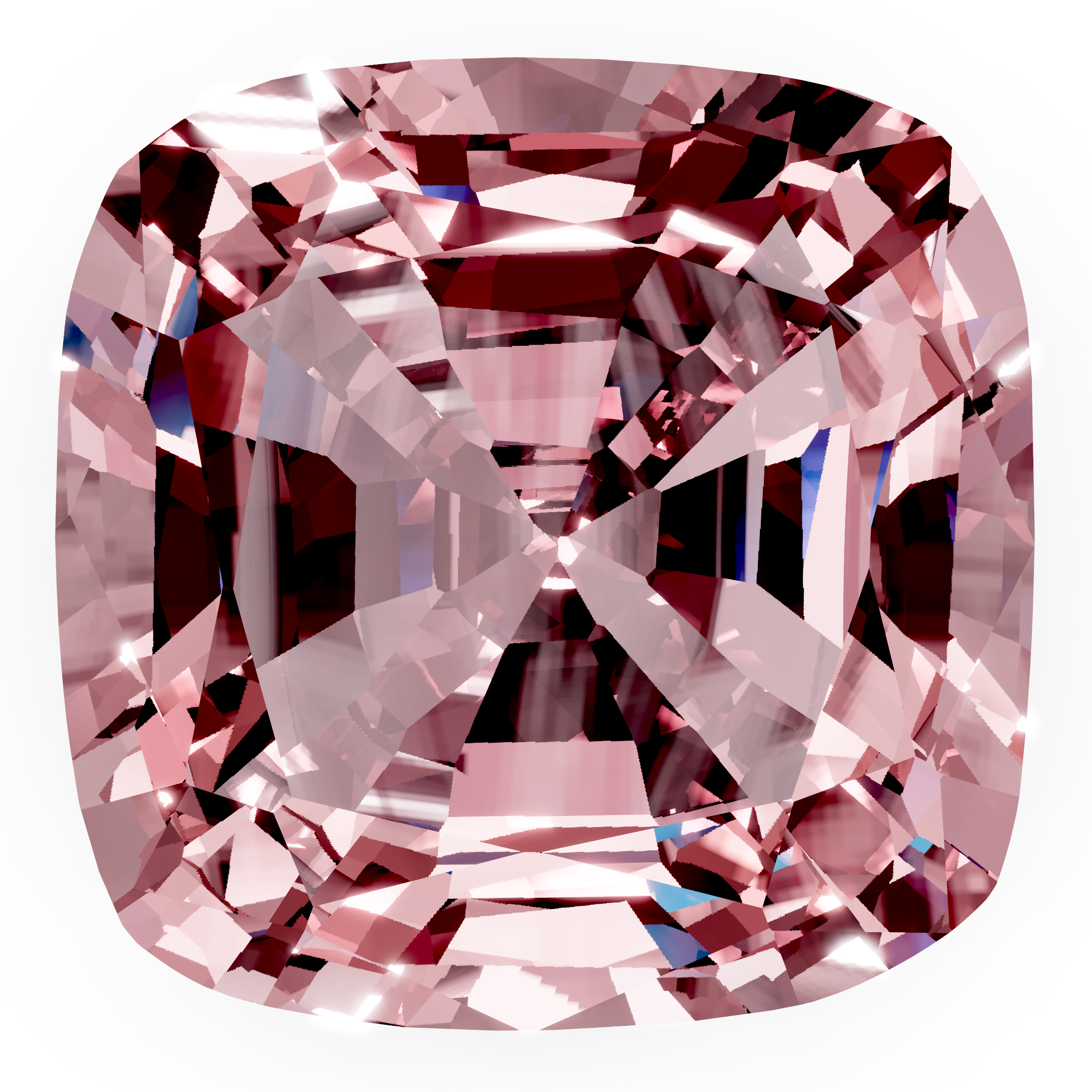 Morganite cushion