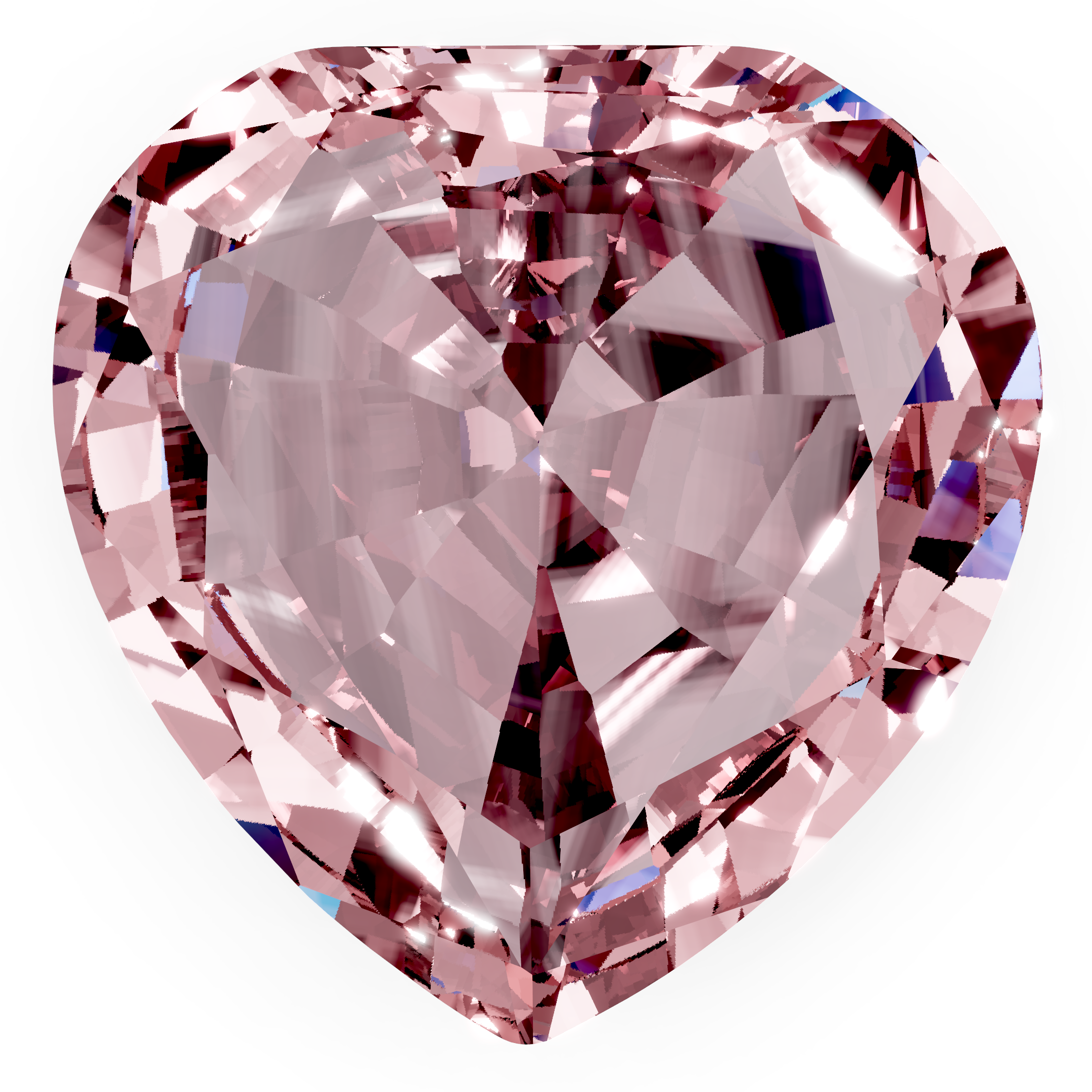 Morganite heart