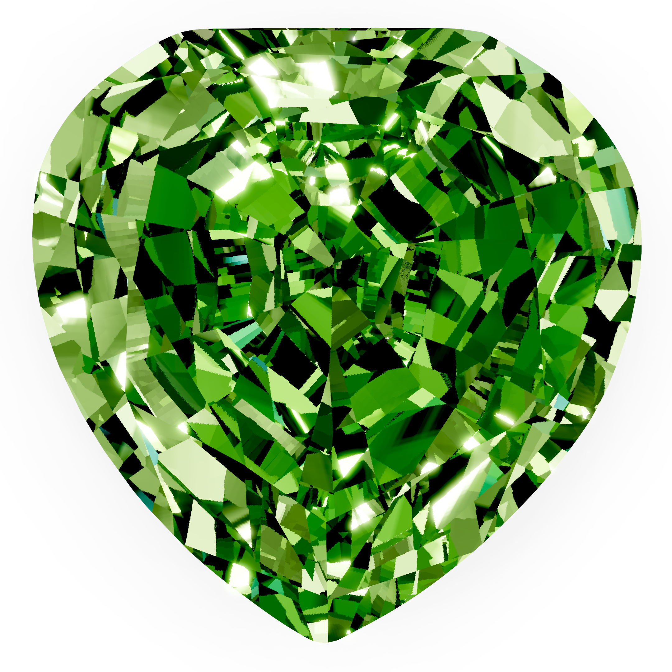 Peridot heart