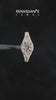 Yellow gold Round Brilliant Three-Stone Diamond Ring with Pavé Band and Prong Setting_4