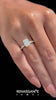Yellow gold Radiant Cut Diamond Ring with Pavé Band and Four-Prong Setting_22
