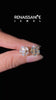 Yellow gold Baguette Diamond Cluster Stud Earrings_4
