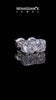 White gold Cushion Brilliant Diamond Stud Earrings_62